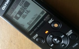 An old digital dictaphone